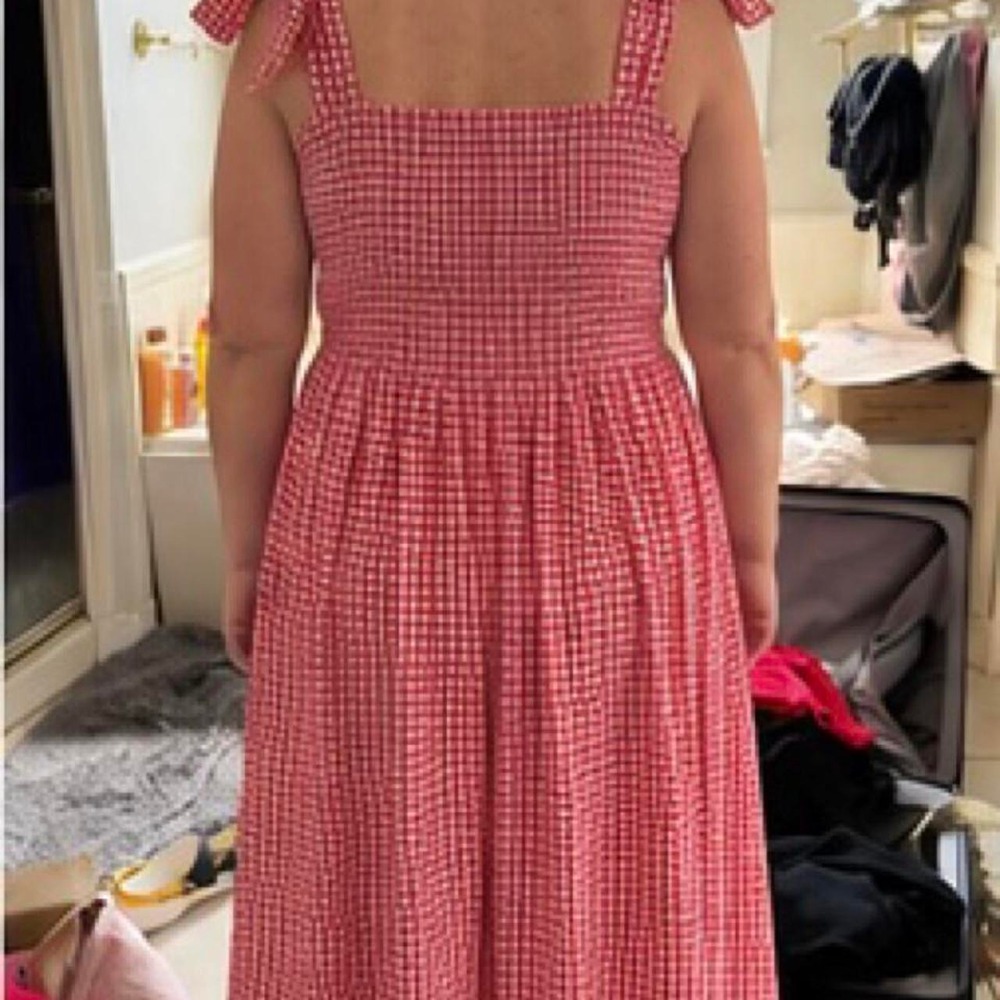 Dress- red and white gingham